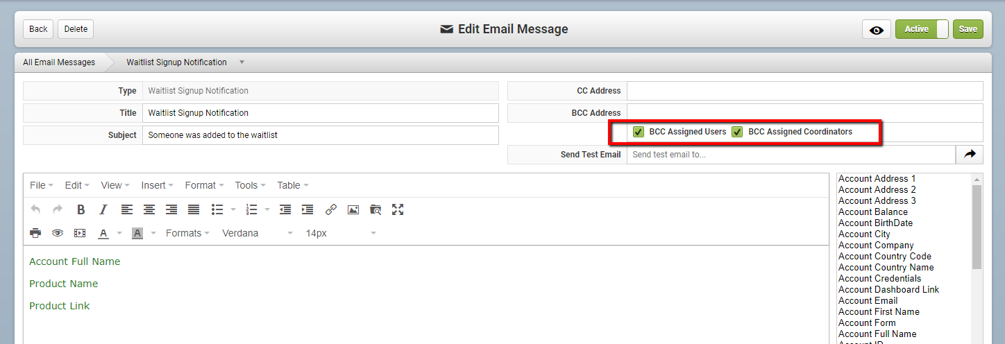 Using the Waitlist Signup Notification Email – Configio